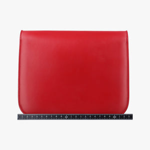 Pre-owned Celine Classic Box Red Leather  shoulderbag | stylenewstar
