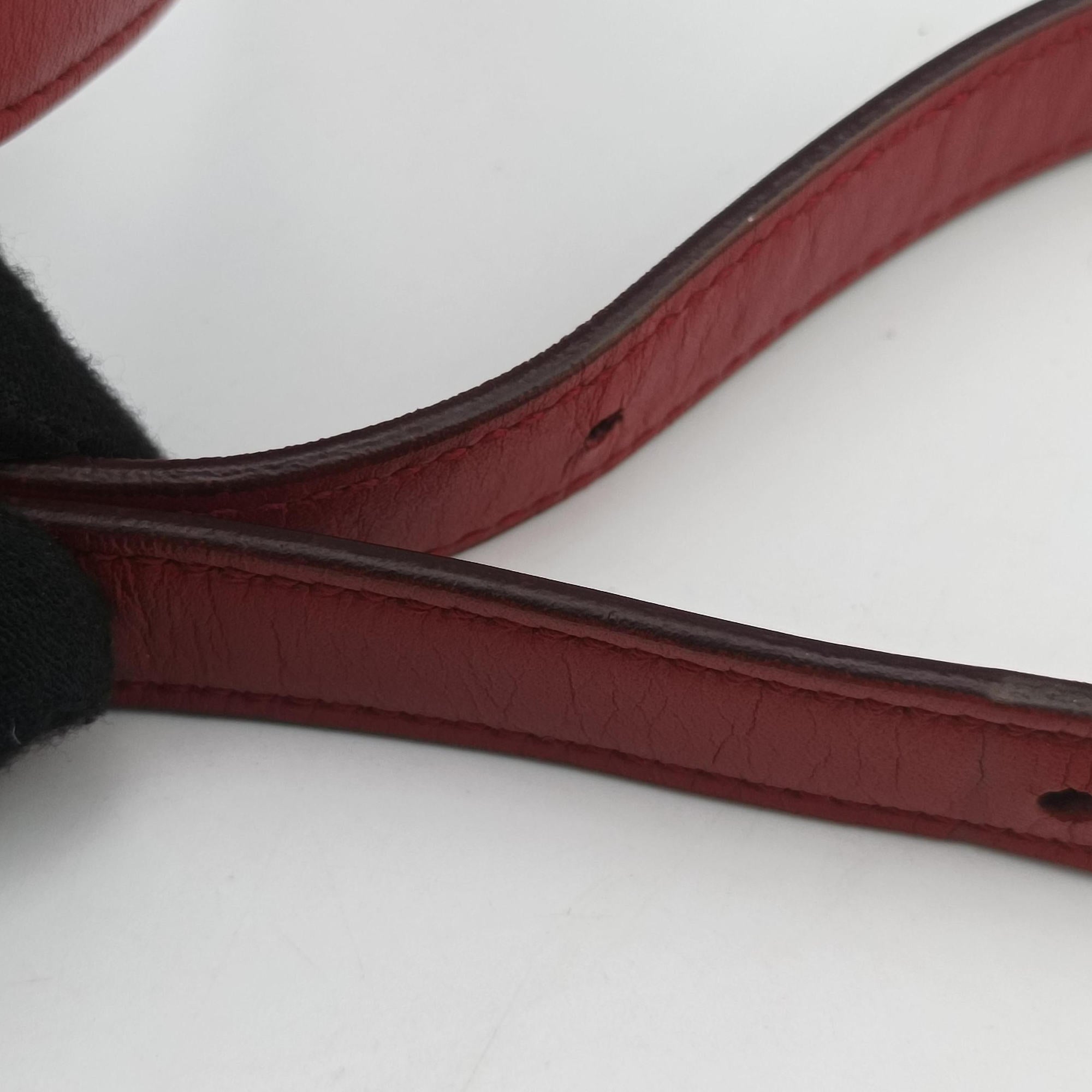 Pre-owned Celine Classic Box Red Leather  shoulderbag | stylenewstar