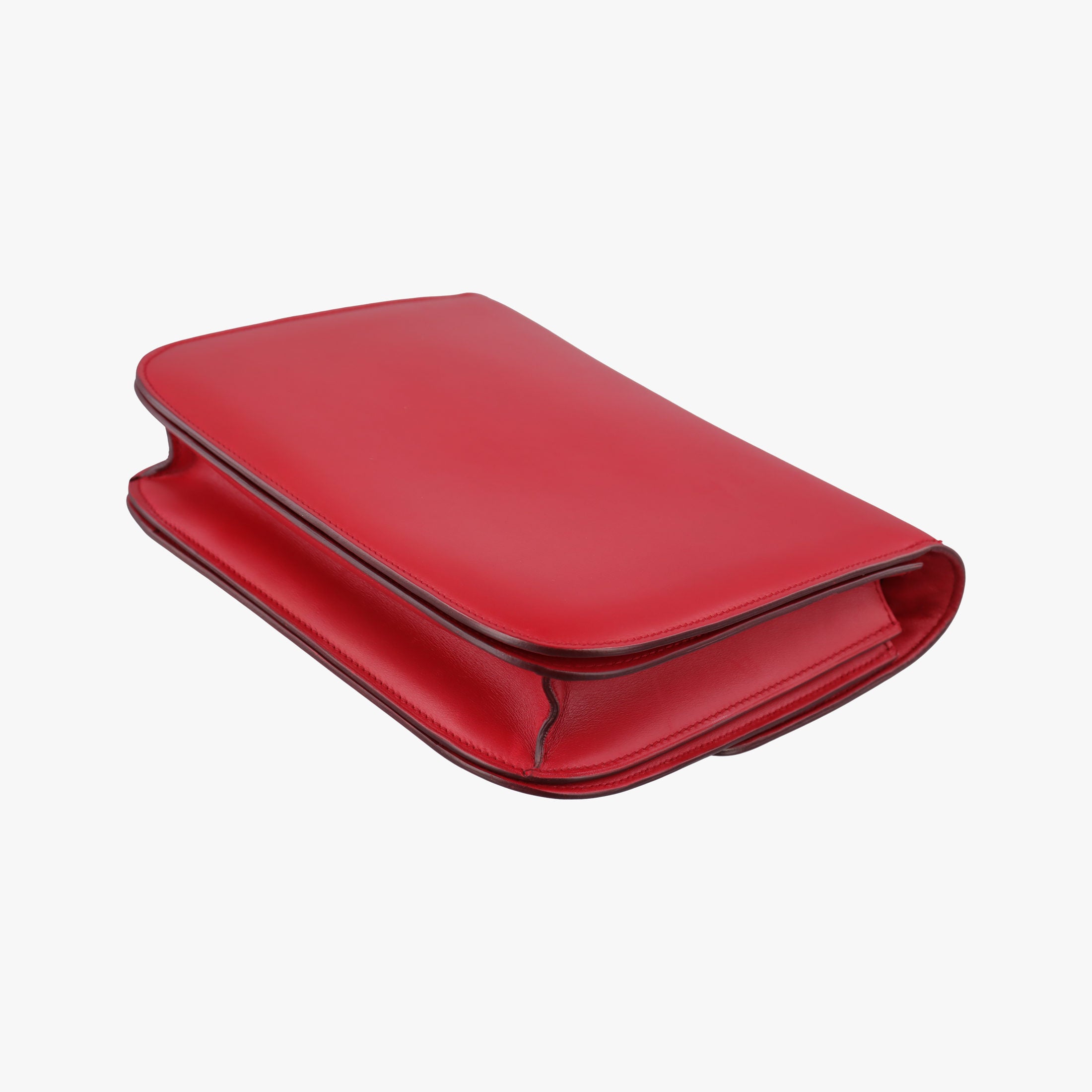 Pre-owned Celine Classic Box Red Leather  shoulderbag | stylenewstar