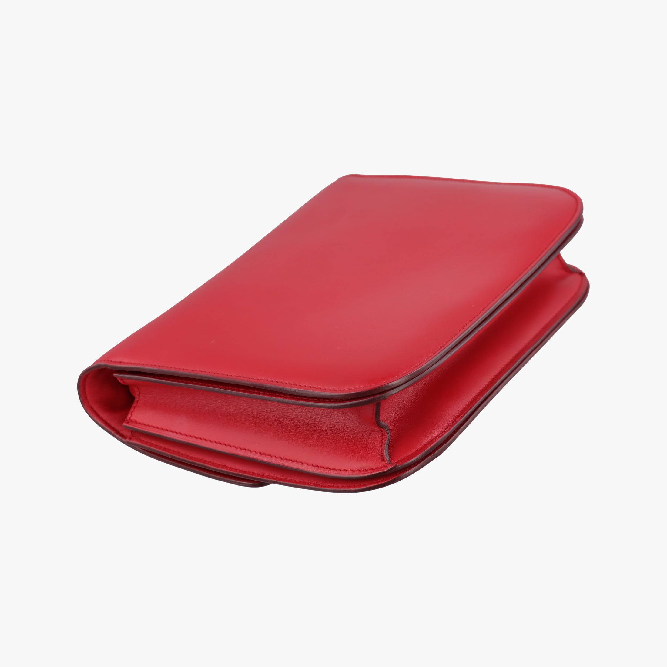 Pre-owned Celine Classic Box Red Leather  shoulderbag | stylenewstar