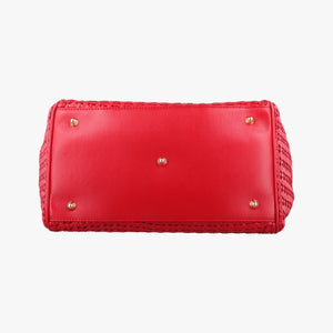 Pre-owned Christian Dior Soft Lady Dior Red lambskin  handbag | stylenewstar