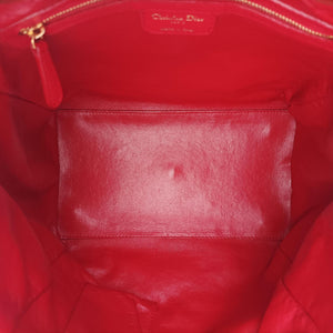 Pre-owned Christian Dior Soft Lady Dior Red lambskin  handbag | stylenewstar