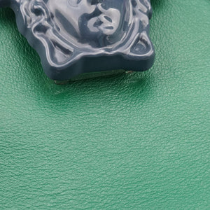 Vintage VERSACE Palazzo Empire Green×Navy×Purple Leather  handbag | stylenewstar