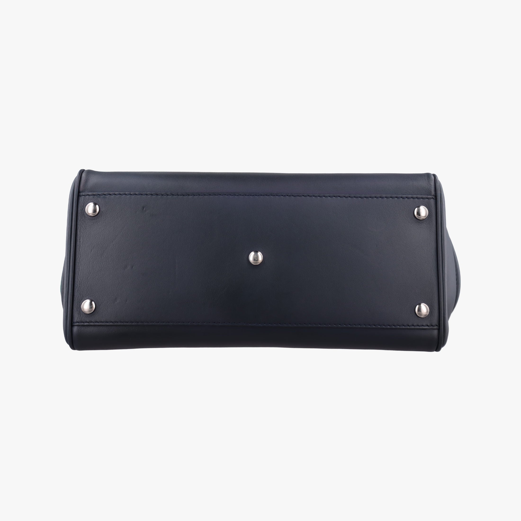 Vintage VERSACE Palazzo Empire Green×Navy×Purple Leather  handbag | stylenewstar