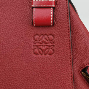 Pre-owned Loewe Hammock Burgundy Leather  shoulderbag | stylenewstar