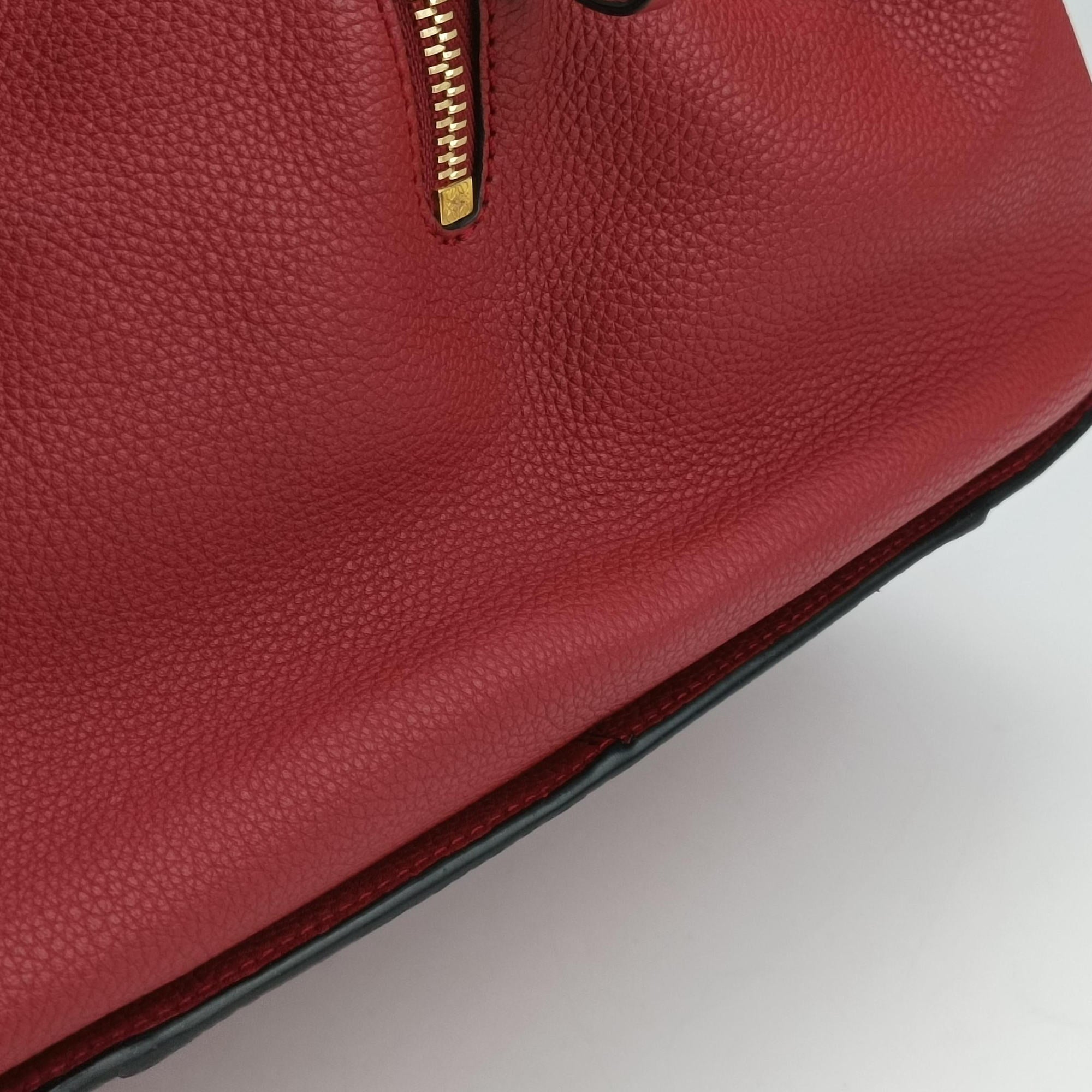 Pre-owned Loewe Hammock Burgundy Leather  shoulderbag | stylenewstar