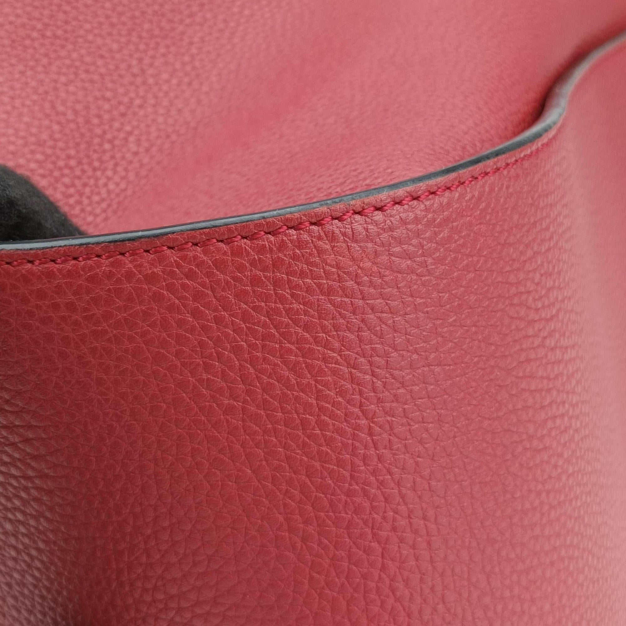 Pre-owned Loewe Hammock Burgundy Leather  shoulderbag | stylenewstar