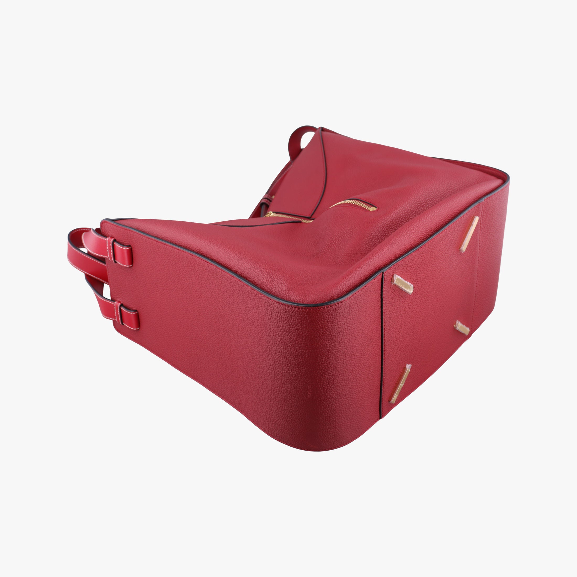 Pre-owned Loewe Hammock Burgundy Leather  shoulderbag | stylenewstar
