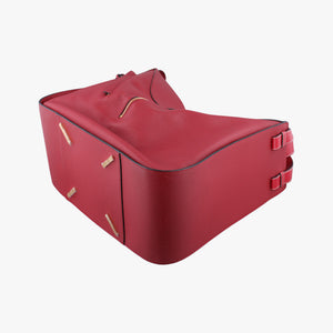 Pre-owned Loewe Hammock Burgundy Leather  shoulderbag | stylenewstar