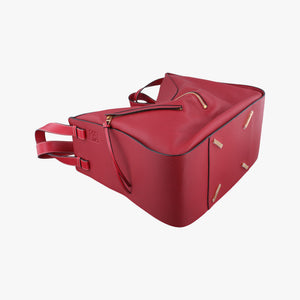 Pre-owned Loewe Hammock Burgundy Leather  shoulderbag | stylenewstar