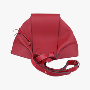 Pre-owned Loewe Hammock Burgundy Leather  shoulderbag | stylenewstar