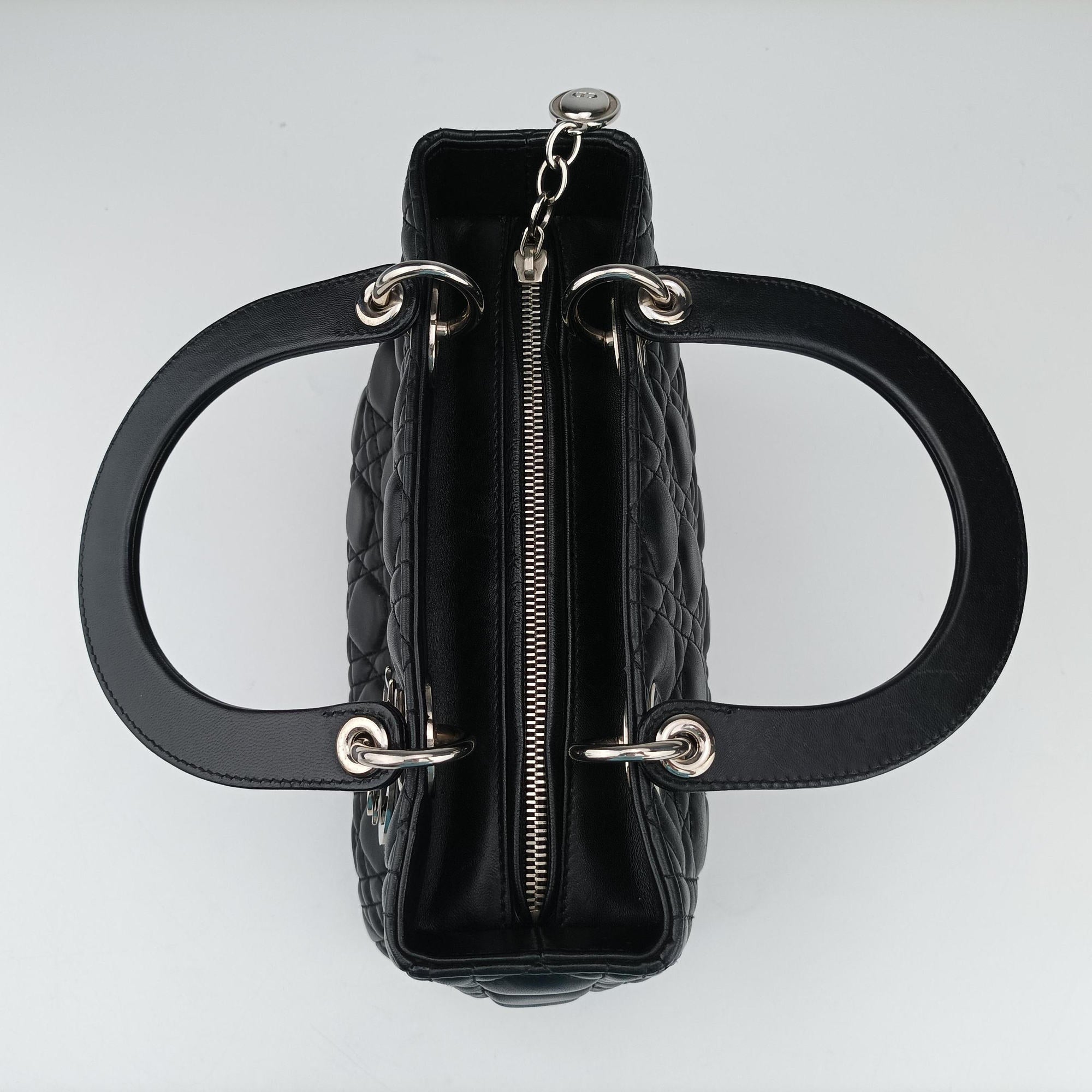 Secondhand Christian Dior Lady Dior Black lambskin  shoulderbag | stylenewstar