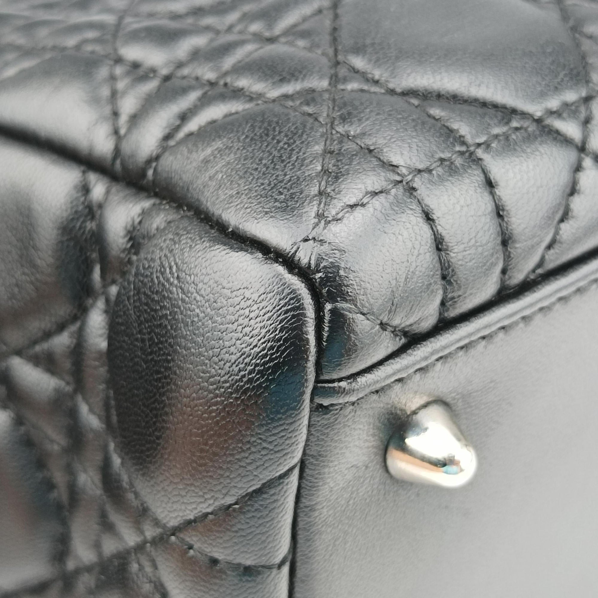 Secondhand Christian Dior Lady Dior Black lambskin  shoulderbag | stylenewstar