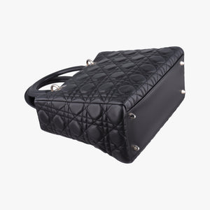 Secondhand Christian Dior Lady Dior Black lambskin  shoulderbag | stylenewstar
