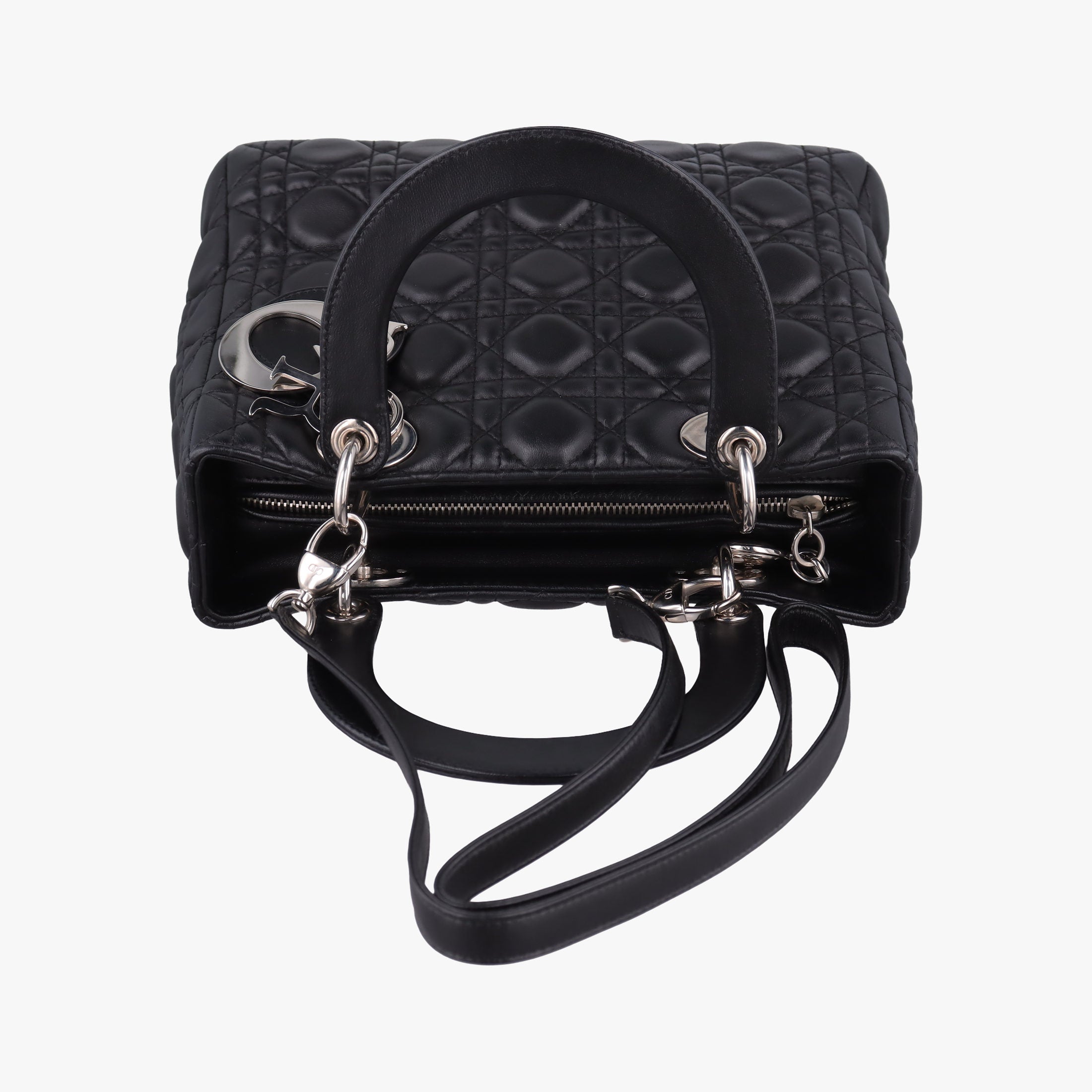 Secondhand Christian Dior Lady Dior Black lambskin  shoulderbag | stylenewstar