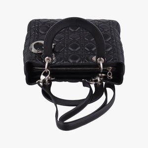 Secondhand Christian Dior Lady Dior Black lambskin  shoulderbag | stylenewstar