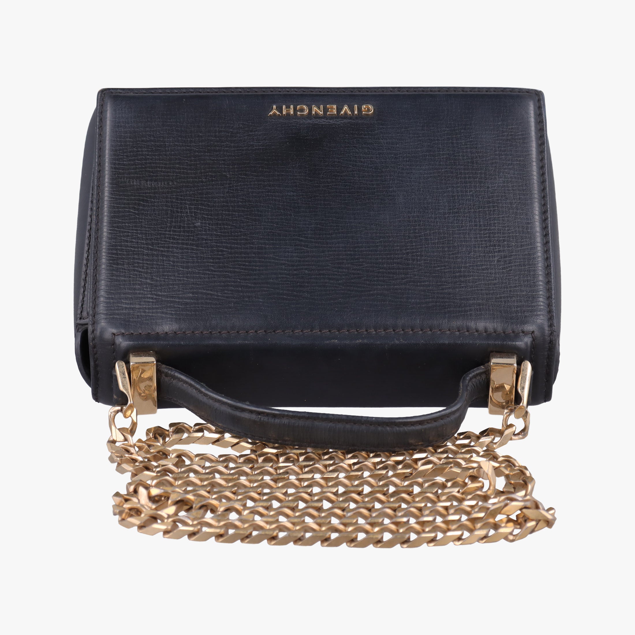 Pre-owned Givenchy Pandora Box Black Leather  shoulderbag | stylenewstar