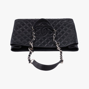 Pre-owned Chanel Matelasse Cocomark GST Black Caviar Leather A66865 shoulderbag | stylenewstar