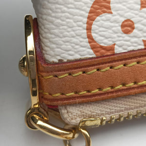 Pre-owned Louis Vuitton Pochette Mira MM Pouch white Monogram Multicolor M60096 handbag | stylenewstar
