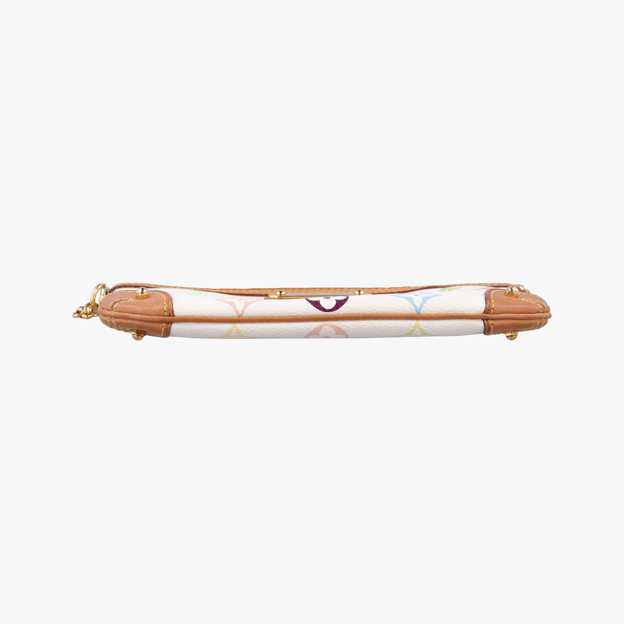 Pre-owned Louis Vuitton Pochette Mira MM Pouch white Monogram Multicolor M60096 handbag | stylenewstar
