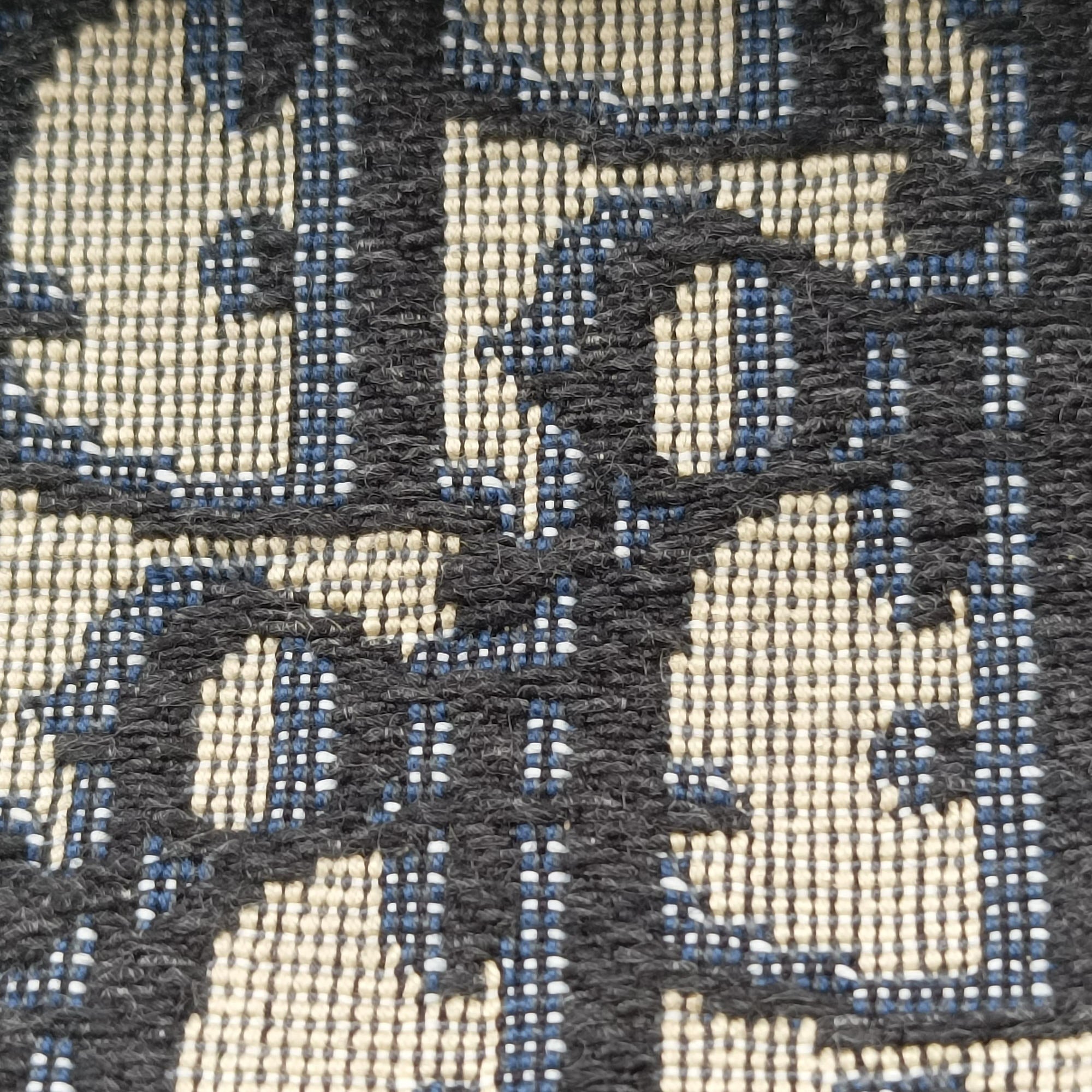 Secondhand Christian Dior Saddle Navy Jacquard×Leather  bum bag/waist bag | stylenewstar