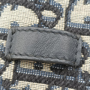 Secondhand Christian Dior Saddle Navy Jacquard×Leather  bum bag/waist bag | stylenewstar