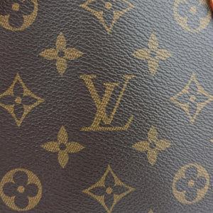 Pre-owned Louis Vuitton Lockit MM Brown Monogram Canvas×calf leather M40606 handbag | stylenewstar