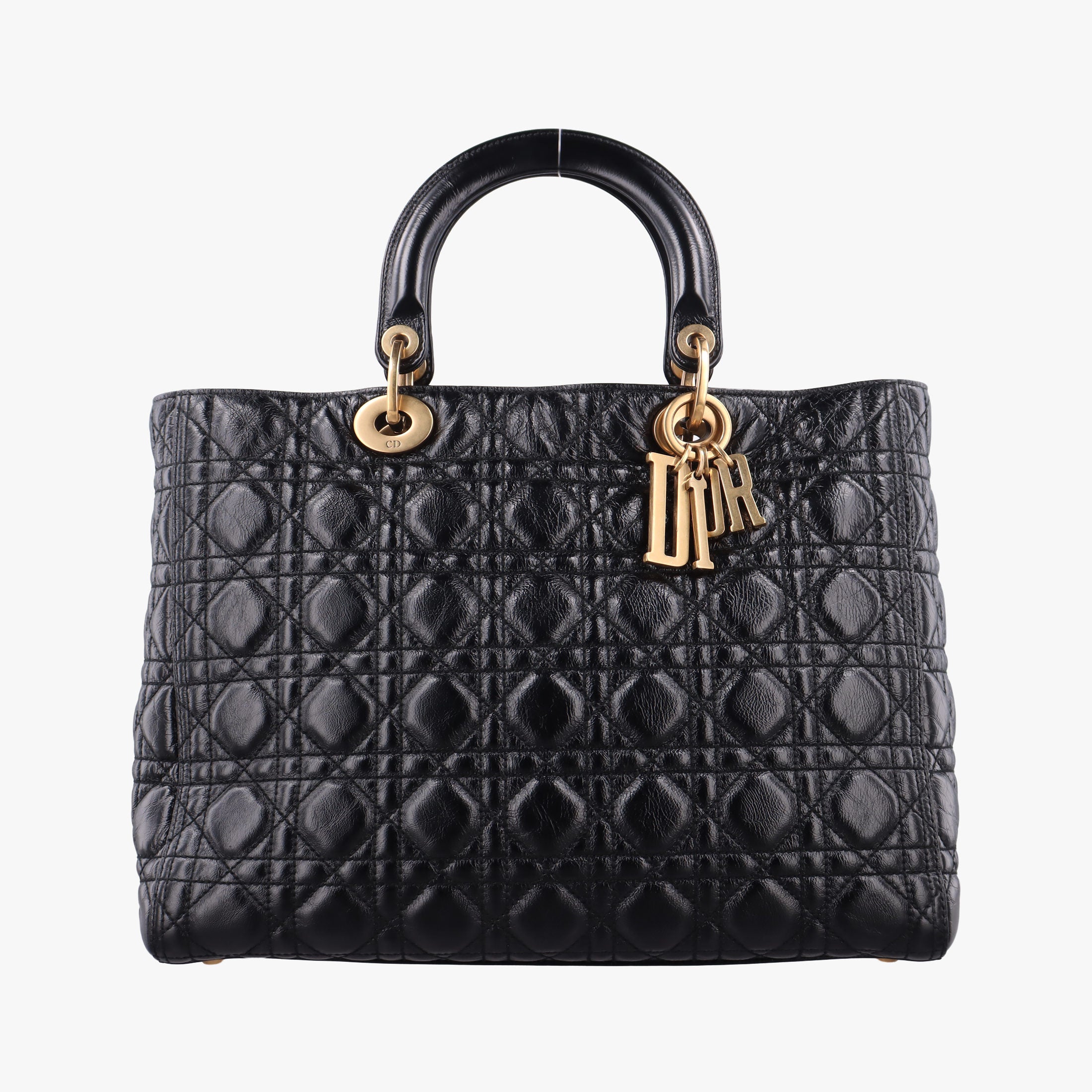 Secondhand Christian Dior Lady Dior Black lambskin  handbag | stylenewstar
