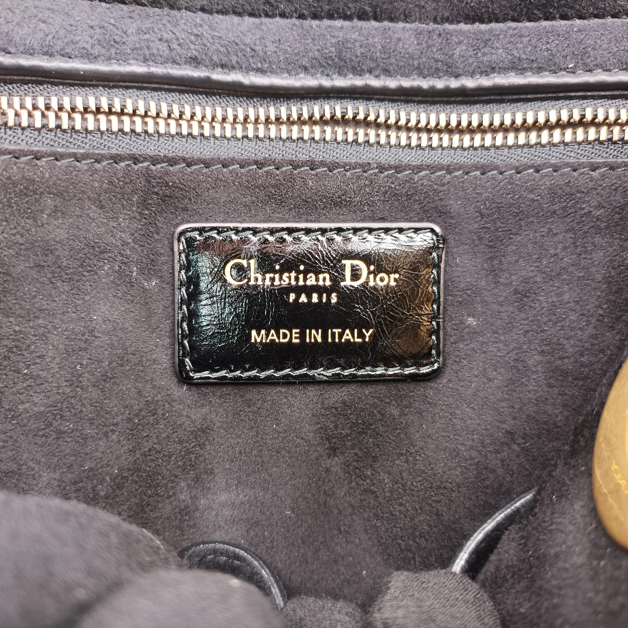 Secondhand Christian Dior Lady Dior Black lambskin  handbag | stylenewstar