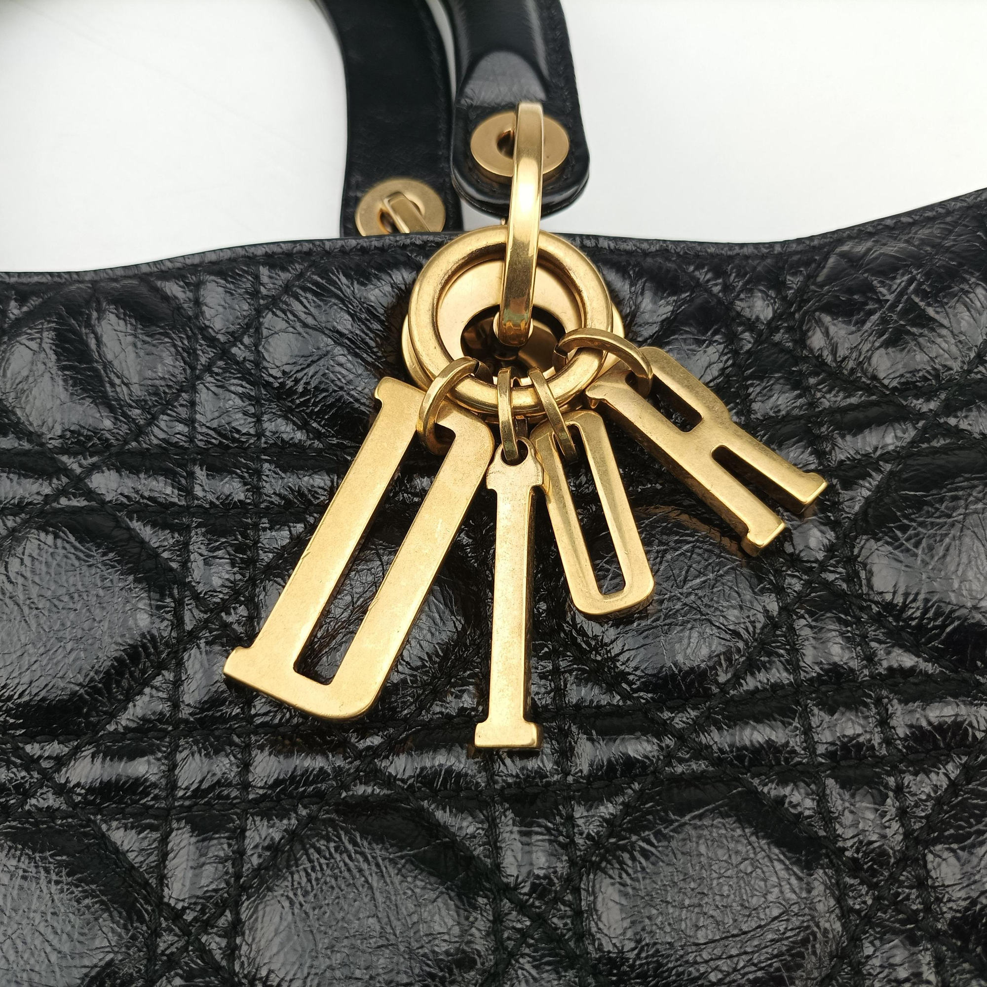 Secondhand Christian Dior Lady Dior Black lambskin  handbag | stylenewstar