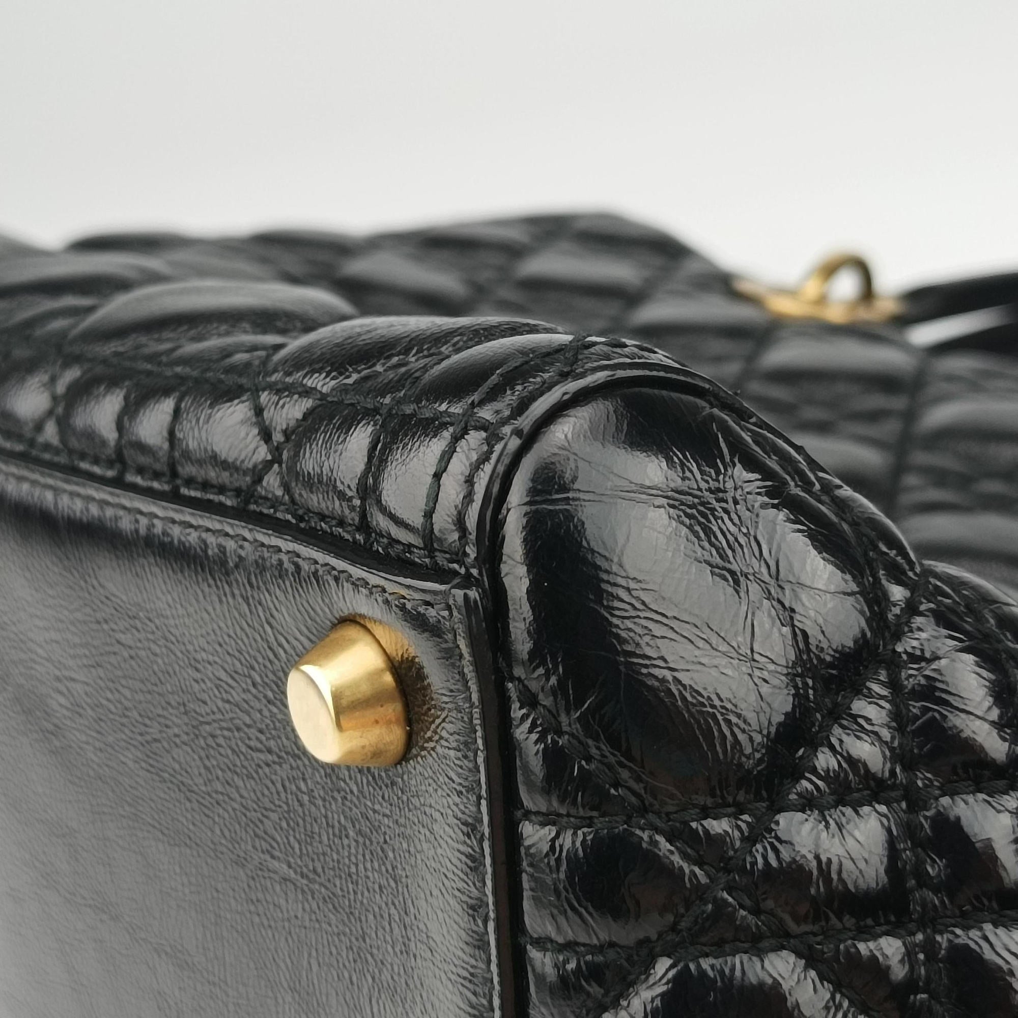 Secondhand Christian Dior Lady Dior Black lambskin  handbag | stylenewstar