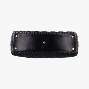 Secondhand Christian Dior Lady Dior Black lambskin  handbag | stylenewstar