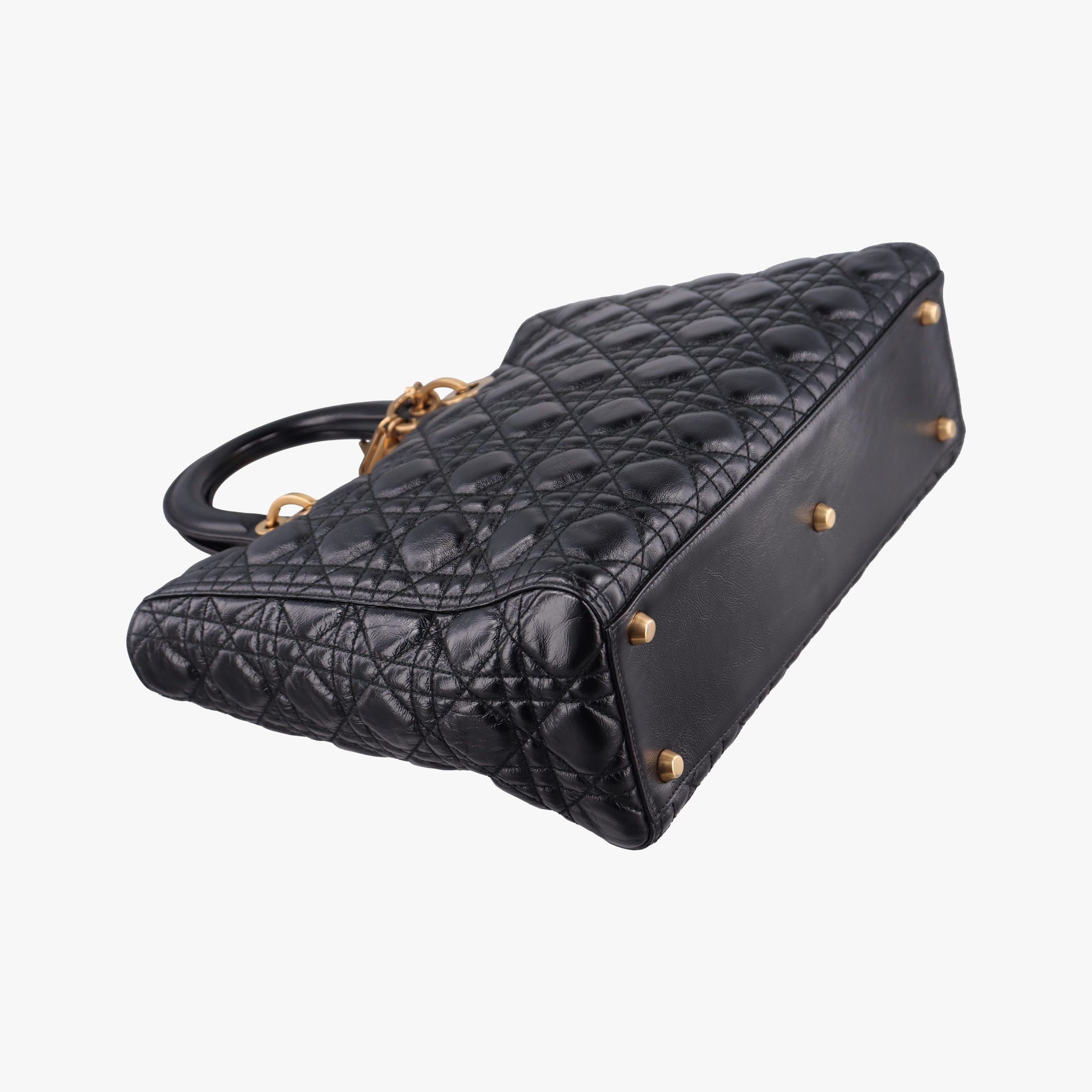 Secondhand Christian Dior Lady Dior Black lambskin  handbag | stylenewstar