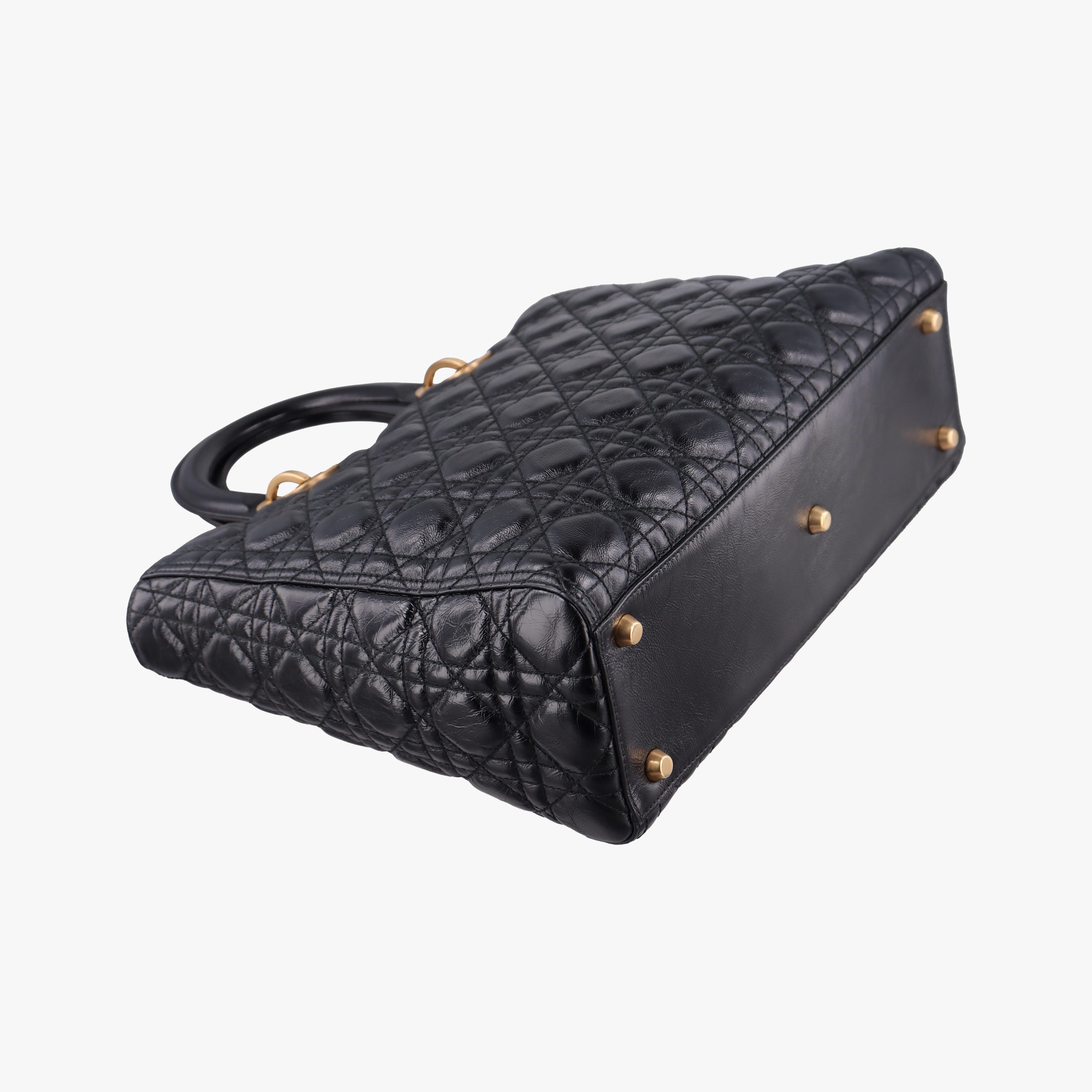 Secondhand Christian Dior Lady Dior Black lambskin  handbag | stylenewstar