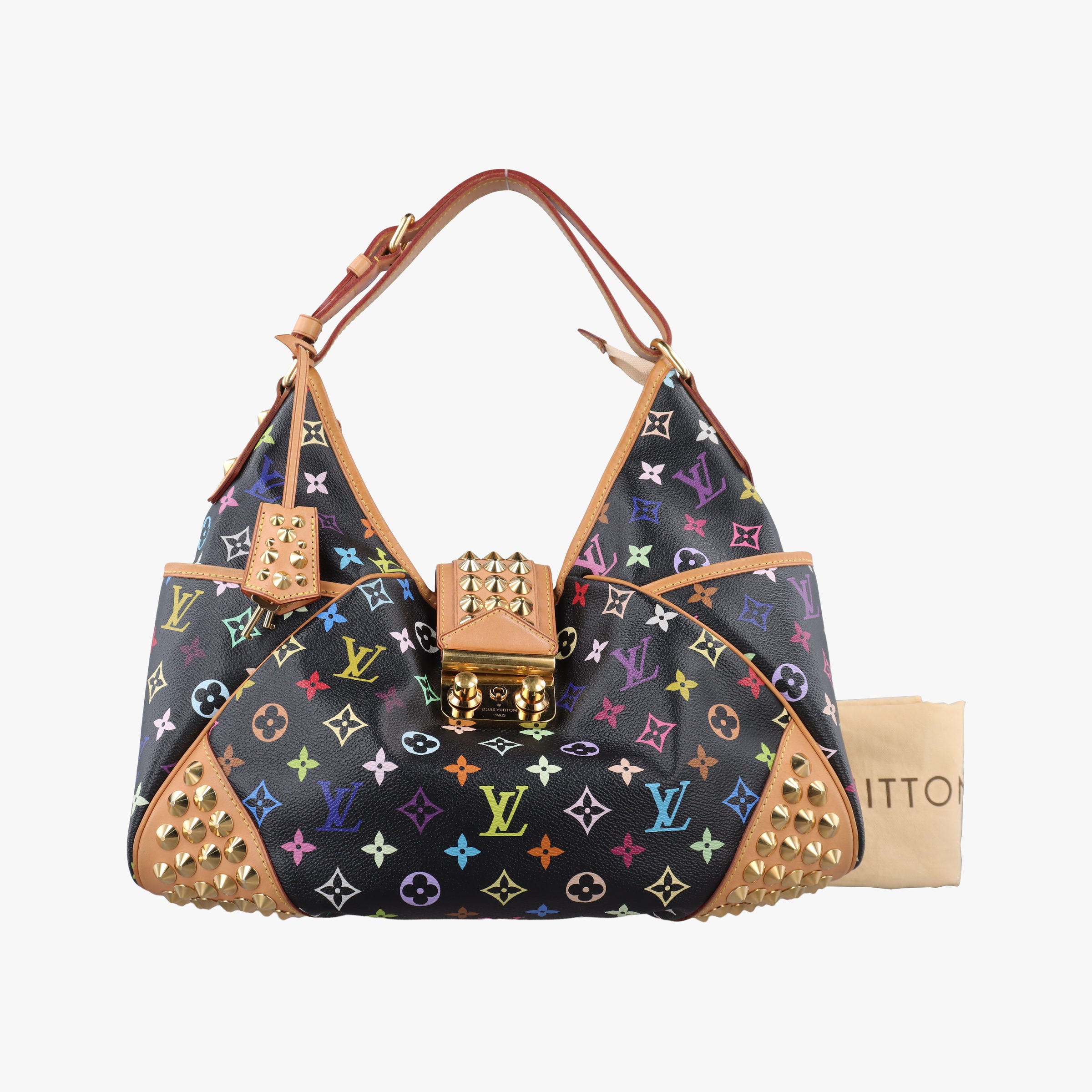 Secondhand Louis Vuitton Chrissy MM Noir Monogram Multicolor M40310 shoulderbag | stylenewstar