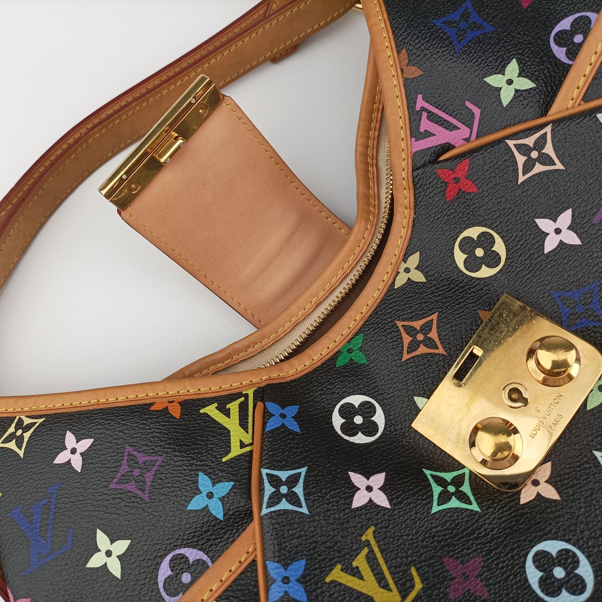 Secondhand Louis Vuitton Chrissy MM Noir Monogram Multicolor M40310 shoulderbag | stylenewstar