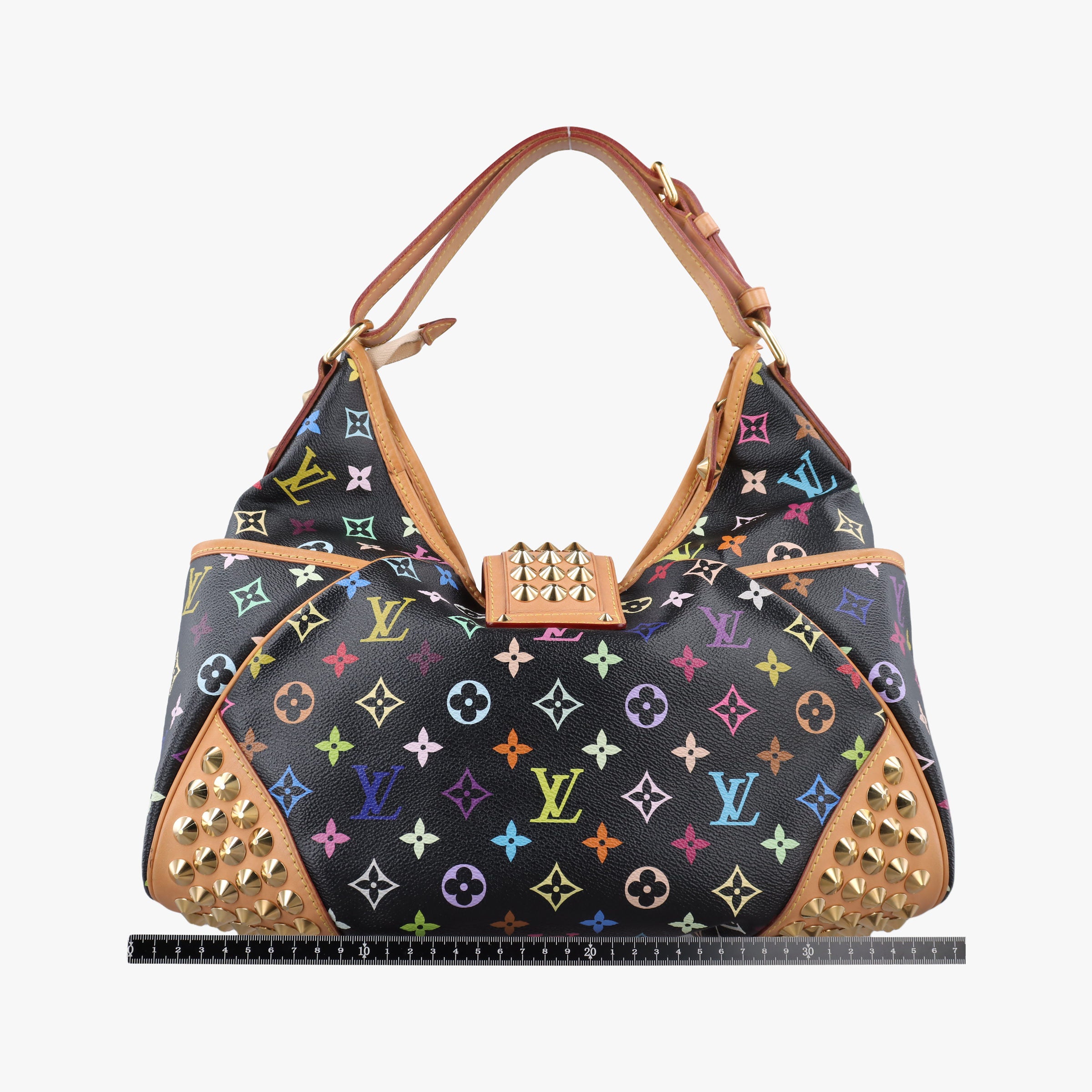 Secondhand Louis Vuitton Chrissy MM Noir Monogram Multicolor M40310 shoulderbag | stylenewstar