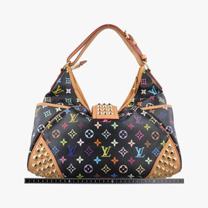 Secondhand Louis Vuitton Chrissy MM Noir Monogram Multicolor M40310 shoulderbag | stylenewstar