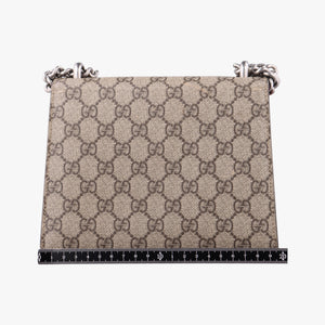 Pre-owned Gucci Dionysus beige×red PVC coated canvas × suede 421970 shoulderbag | stylenewstar