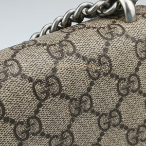 Pre-owned Gucci Dionysus beige×red PVC coated canvas × suede 421970 shoulderbag | stylenewstar