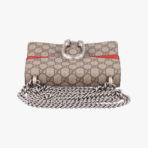 Pre-owned Gucci Dionysus beige×red PVC coated canvas × suede 421970 shoulderbag | stylenewstar