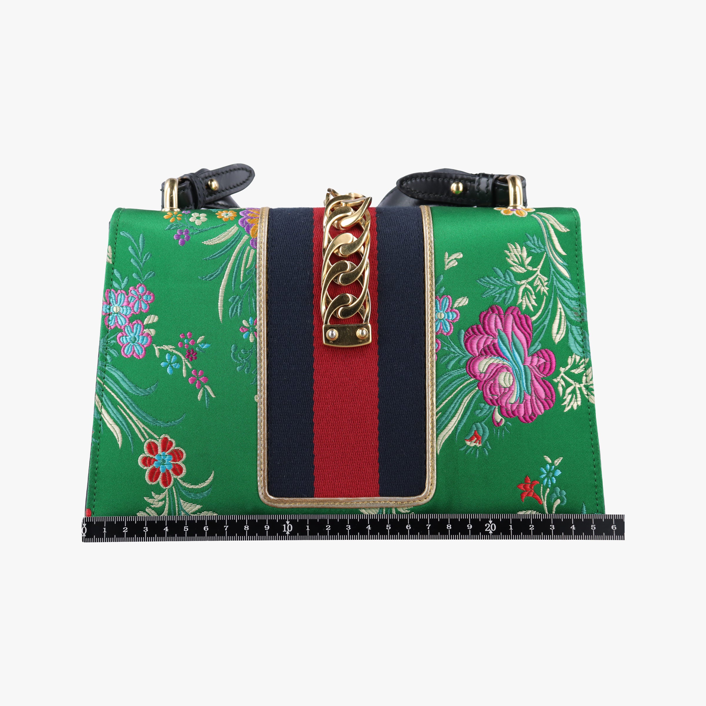 Pre-owned Gucci Sylvie Multicolour silk 421882 shoulderbag | stylenewstar