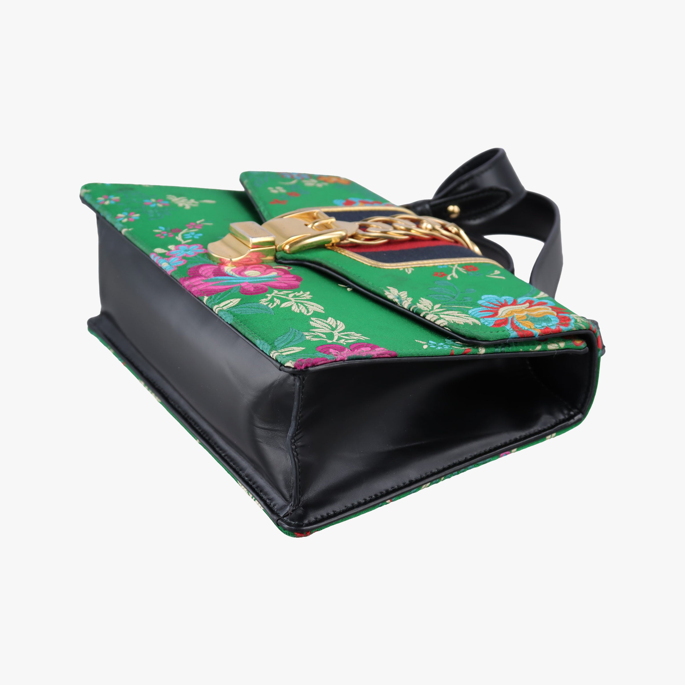 Pre-owned Gucci Sylvie Multicolour silk 421882 shoulderbag | stylenewstar