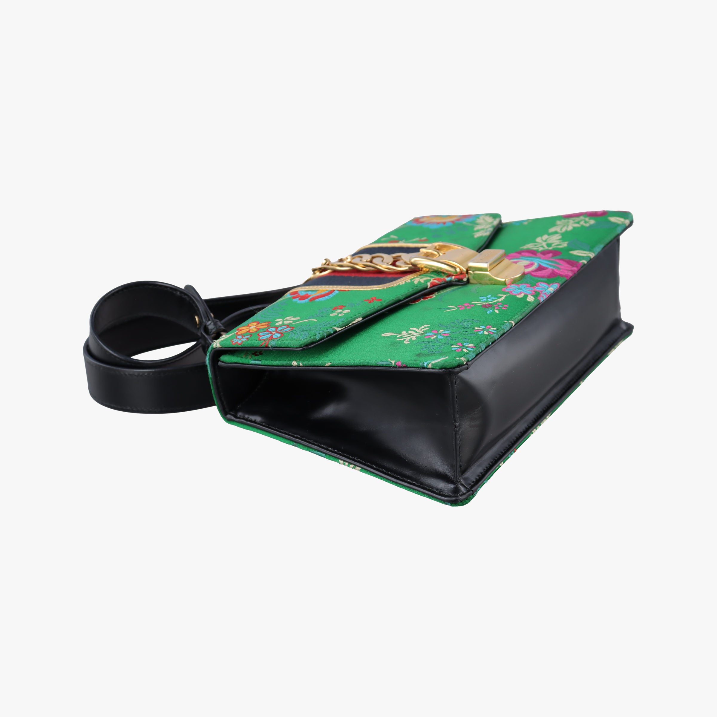 Pre-owned Gucci Sylvie Multicolour silk 421882 shoulderbag | stylenewstar