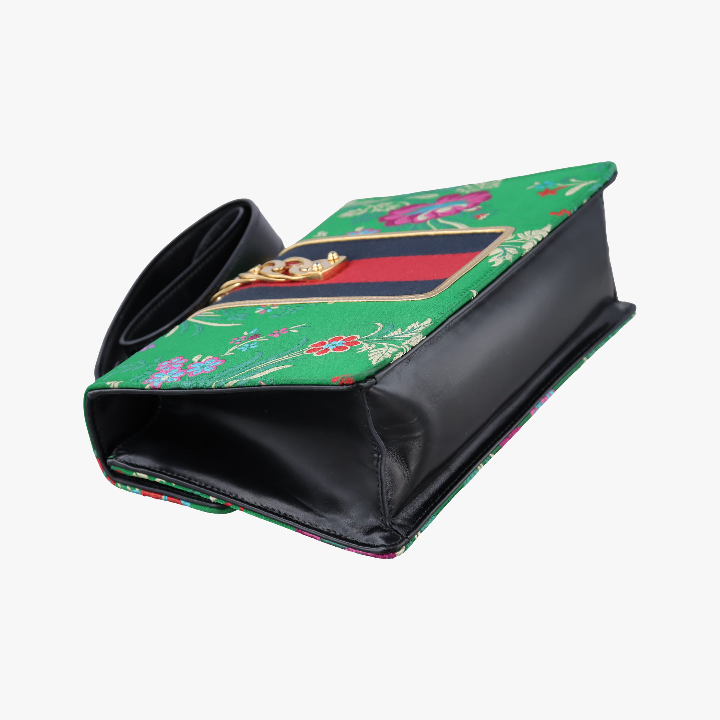 Pre-owned Gucci Sylvie Multicolour silk 421882 shoulderbag | stylenewstar