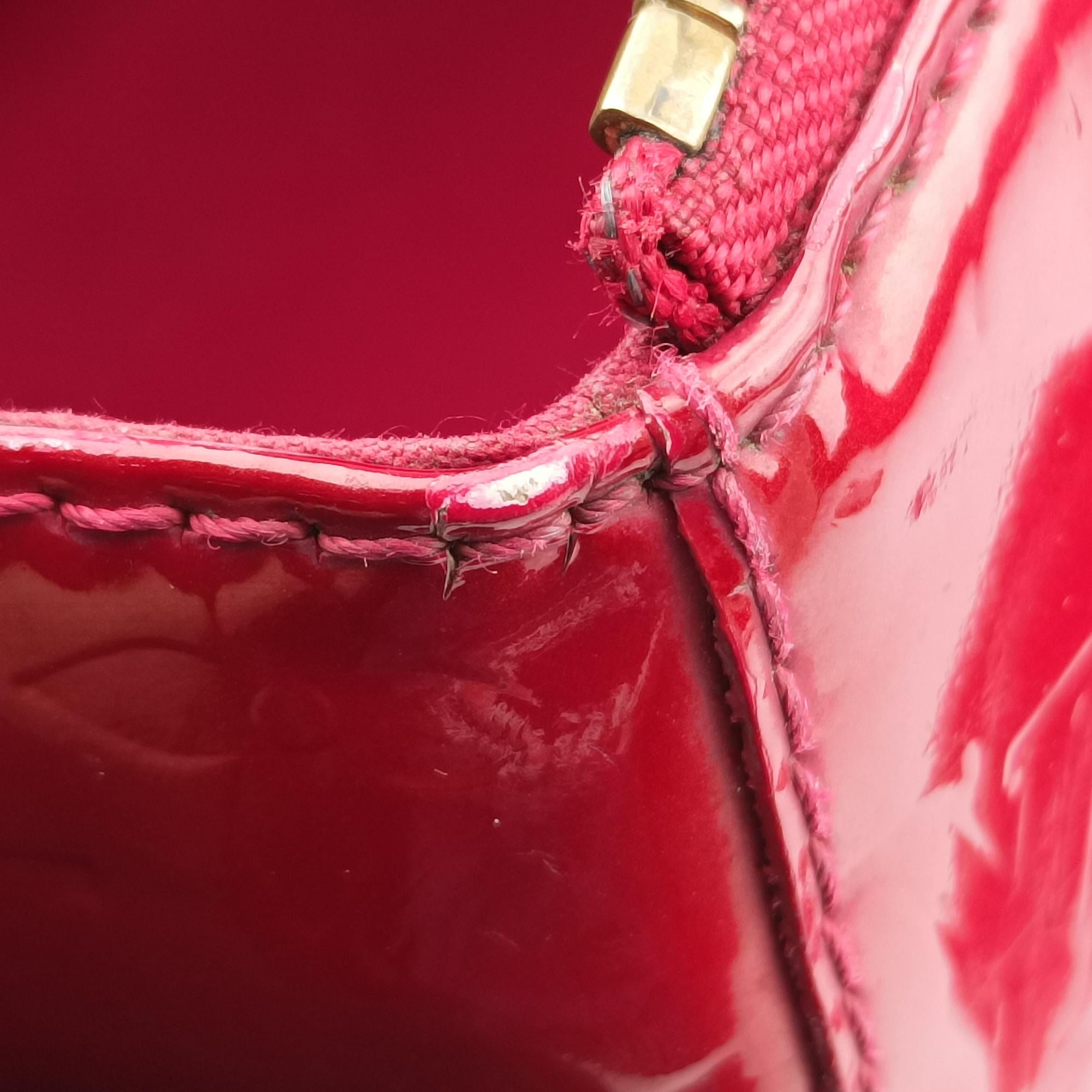 Pre-owned Louis Vuitton Sherwood PM Pomme d'Amour Vernis M91494 shoulderbag | stylenewstar