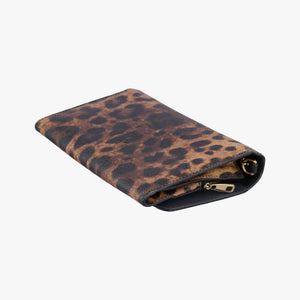 Pre-owned Dolce & Gabbana Dauphine Leopard Brown Coated Canvas  shoulderbag | stylenewstar