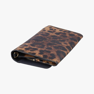 Pre-owned Dolce & Gabbana Dauphine Leopard Brown Coated Canvas  shoulderbag | stylenewstar