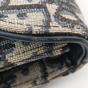 Pre-owned Christian Dior Saddle Gray×Navy×Black Jacquard  bum bag/waist bag | stylenewstar