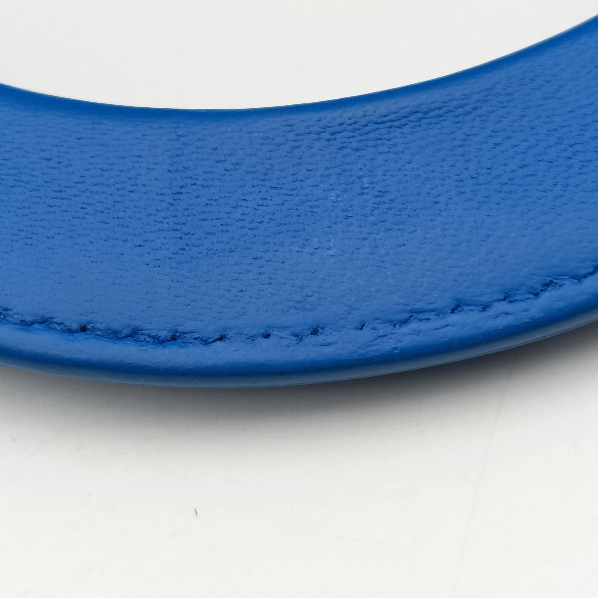 Pre-owned Christian Dior Lady Dior Blue lambskin  shoulderbag | stylenewstar
